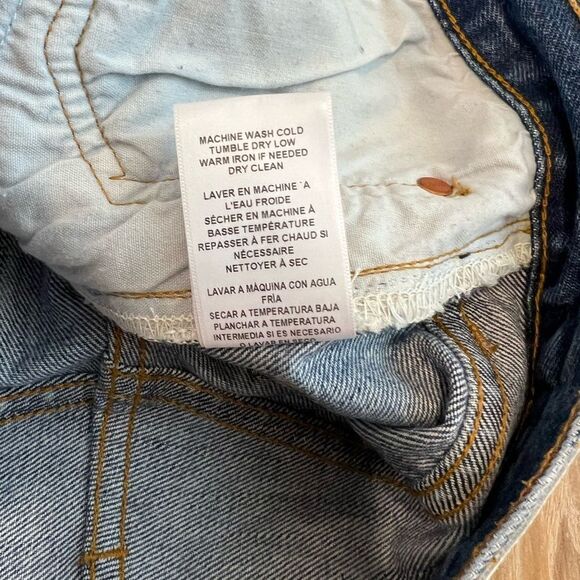 LEVI Re/Done Stove Pipe Cropped Jeans Size 24 - Picture 13 of 16